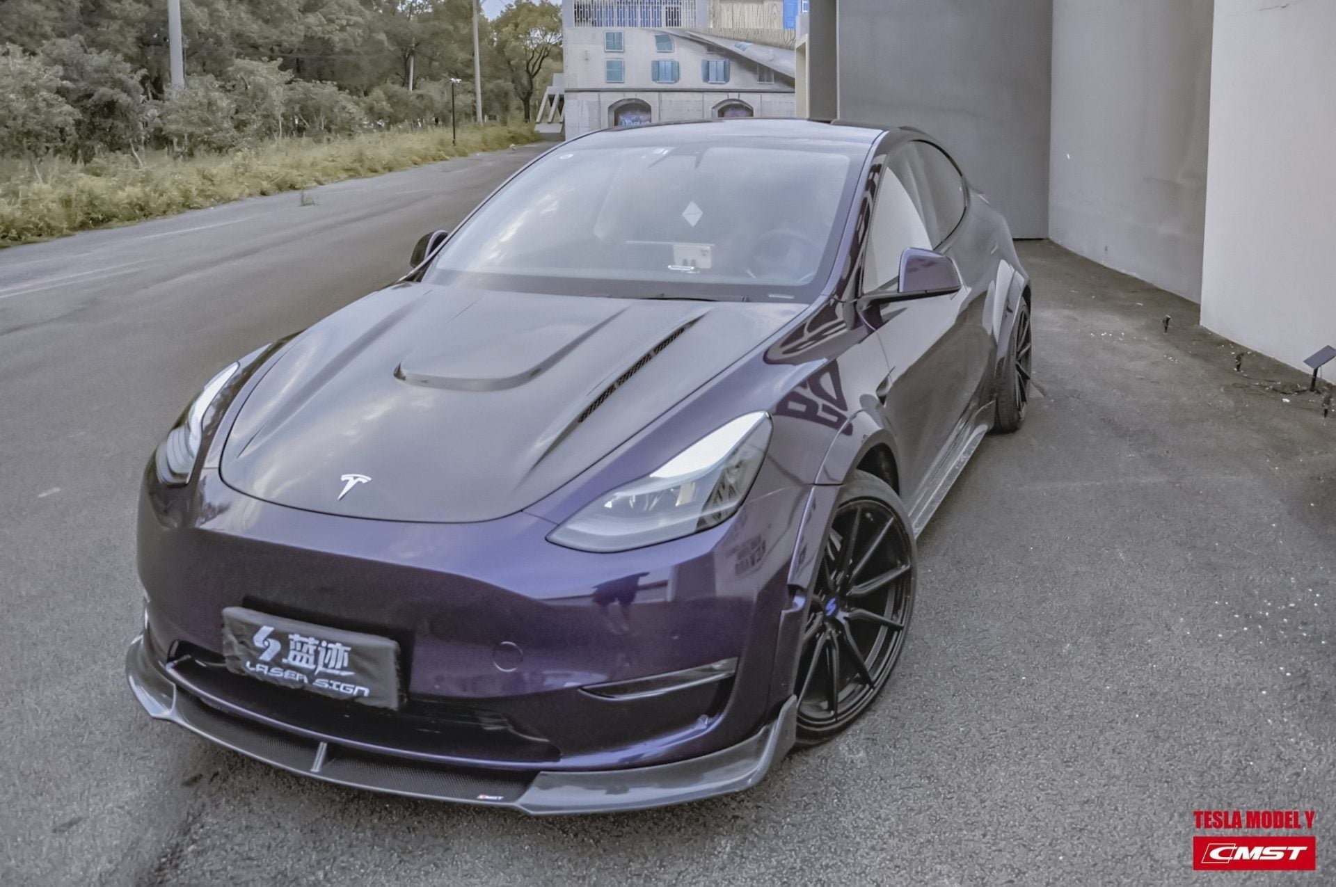 CMST Tuning Carbon Fiber Hood Bonnet Ver.1 for Tesla Model Y - Robot Bodykits