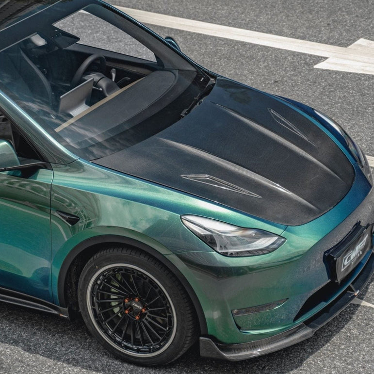 CMST Tuning Carbon Fiber Hood Ver.2 for Tesla Model Y - Robot Bodykits