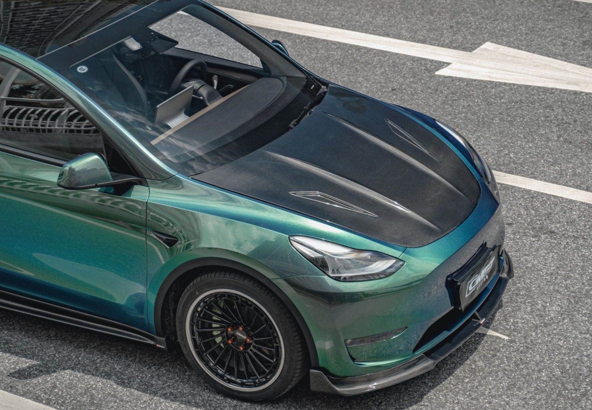CMST Tuning Carbon Fiber Hood Ver.2 for Tesla Model Y - Robot Bodykits
