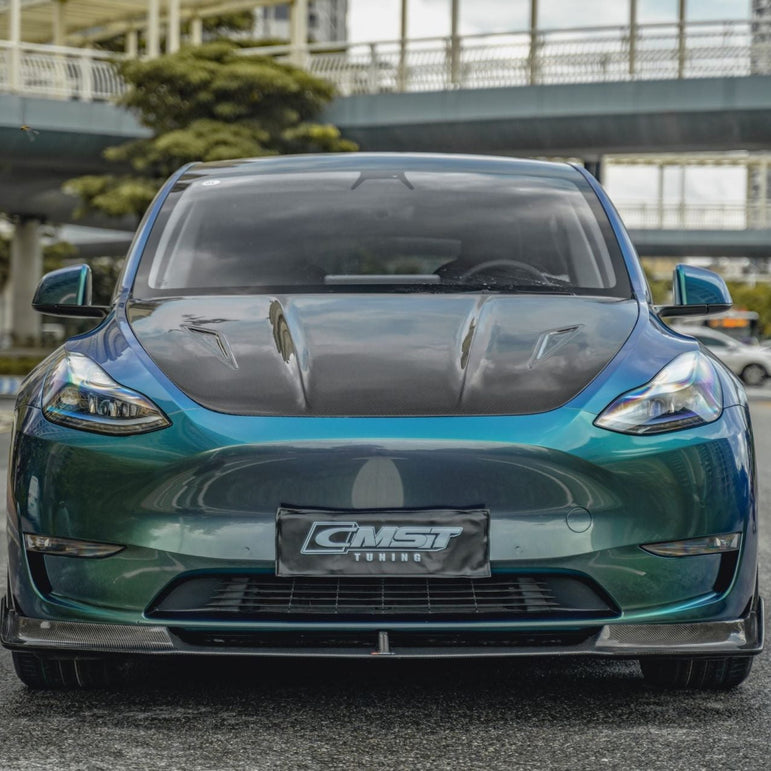 CMST Tuning Carbon Fiber Hood Ver.2 for Tesla Model Y - Robot Bodykits