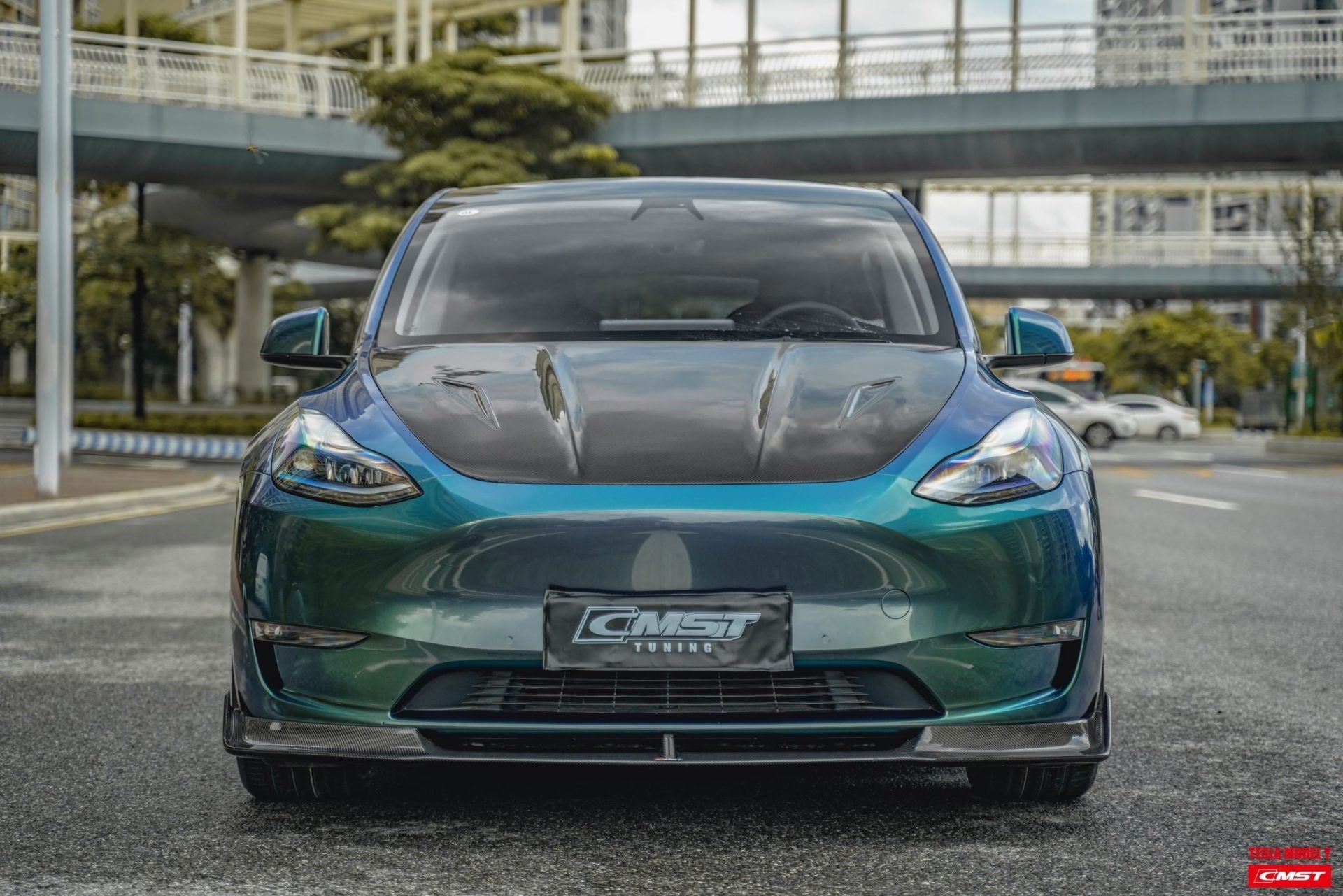 CMST Tuning Carbon Fiber Hood Ver.2 for Tesla Model Y - Robot Bodykits