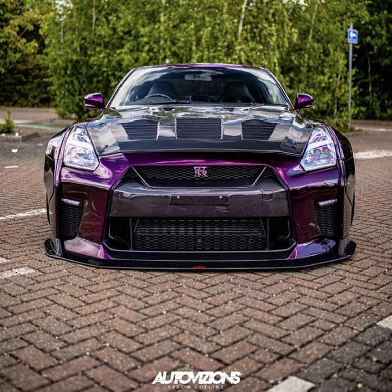CMST Carbon Fiber Stage 1 Front Bumper & Lip for Nissan GTR GT-R R35 2008-2016 Facelift Conversion - Robot Bodykits