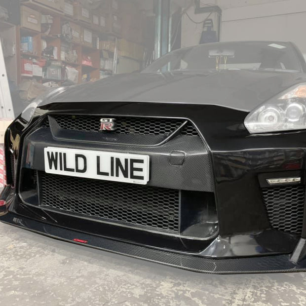 CMST Carbon Fiber Stage 1 Front Bumper & Lip for Nissan GTR GT-R R35 2008-2016 Facelift Conversion - Robot Bodykits