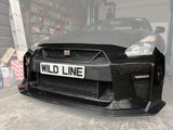 CMST Carbon Fiber Stage 1 Front Bumper & Lip for Nissan GTR GT-R R35 2008-2016 Facelift Conversion