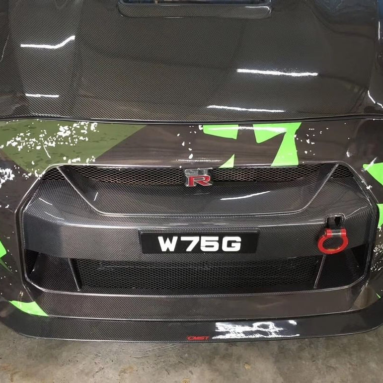 CMST Carbon Fiber Stage 1 Front Bumper & Lip for Nissan GTR GT-R R35 2008-2016 Facelift Conversion - Robot Bodykits