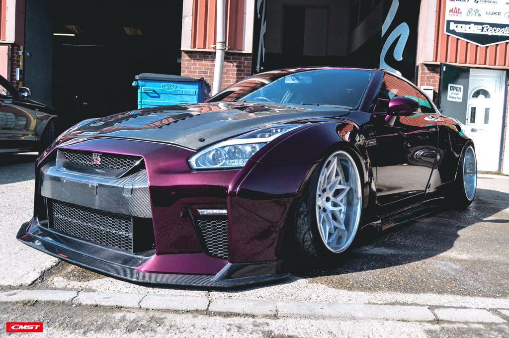 CMST Carbon Fiber Stage 1 Front Bumper & Lip for Nissan GTR GT-R R35 2008-2016 Facelift Conversion - Robot Bodykits