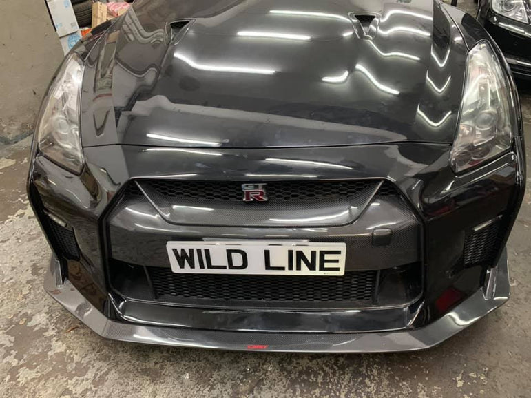 CMST Carbon Fiber Stage 1 Front Bumper & Lip for Nissan GTR GT-R R35 2008-2016 Facelift Conversion - Robot Bodykits