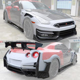 Nissan GTR R35 2024 TS Nismo Style Full Partial Carbon Conversion Kit (Fits 2009-2024) Version 2