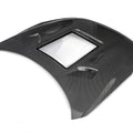 CMST Tuning Nissan GTR GT-R R35 2008-2016 Carbon Fiber Tempered Glass Transparent Hood Window See Through - Robot Bodykits
