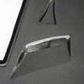 CMST Tuning Nissan GTR GT-R R35 2008-2016 Carbon Fiber Tempered Glass Transparent Hood Window See Through - Robot Bodykits