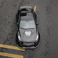 CMST Tuning Nissan GTR GT-R R35 2008-2016 Carbon Fiber Tempered Glass Transparent Hood Window See Through - Robot Bodykits