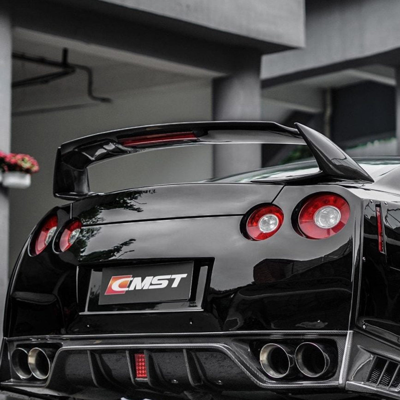CMST Carbon Fiber Rear Spoiler for Nissan GTR GT-R R35 2008-2016 - Robot Bodykits