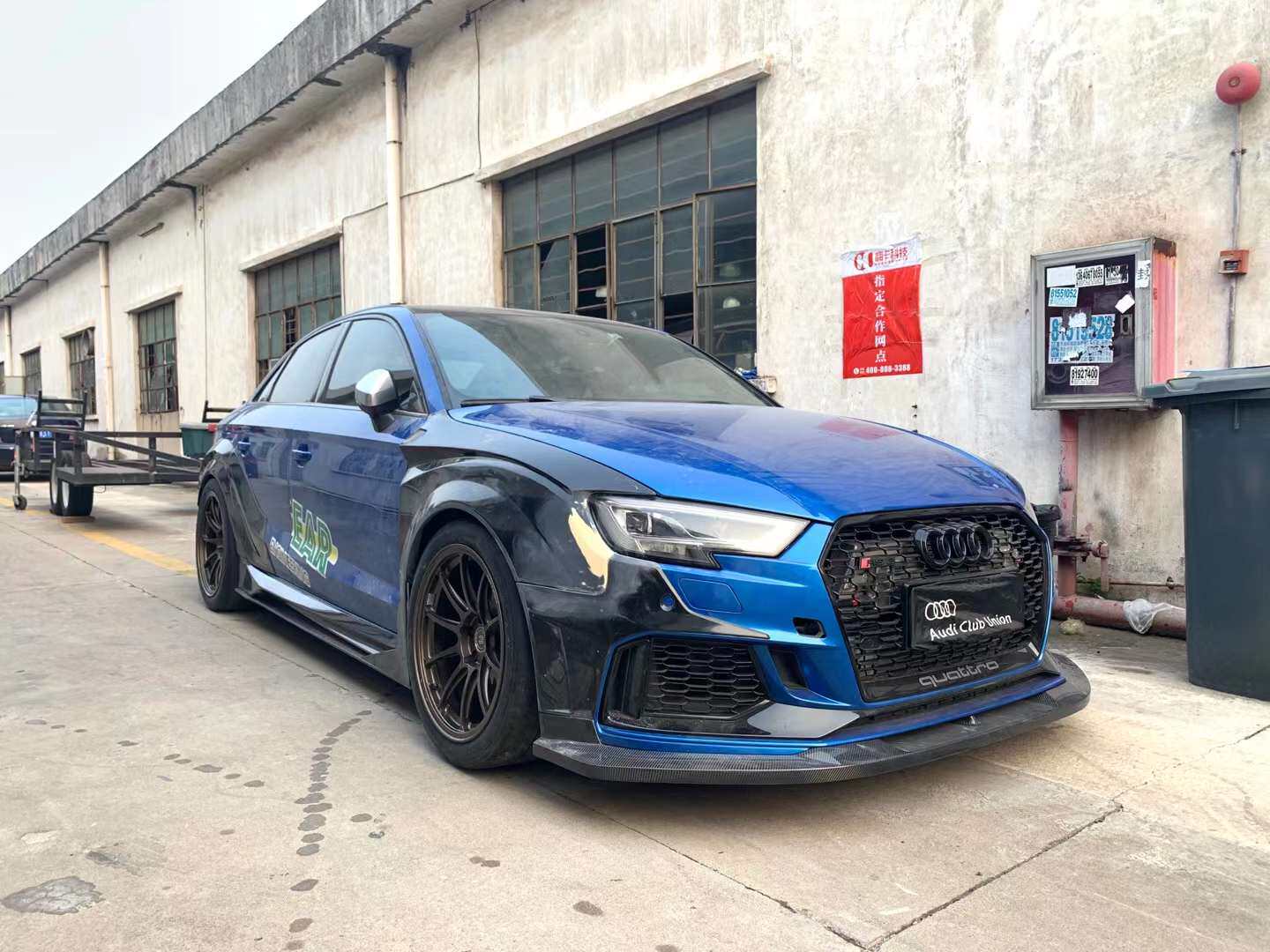 Audi RS3 8v EPR STANCEWORKZ Spec LM Widebody Kit (FRP / Carbon)