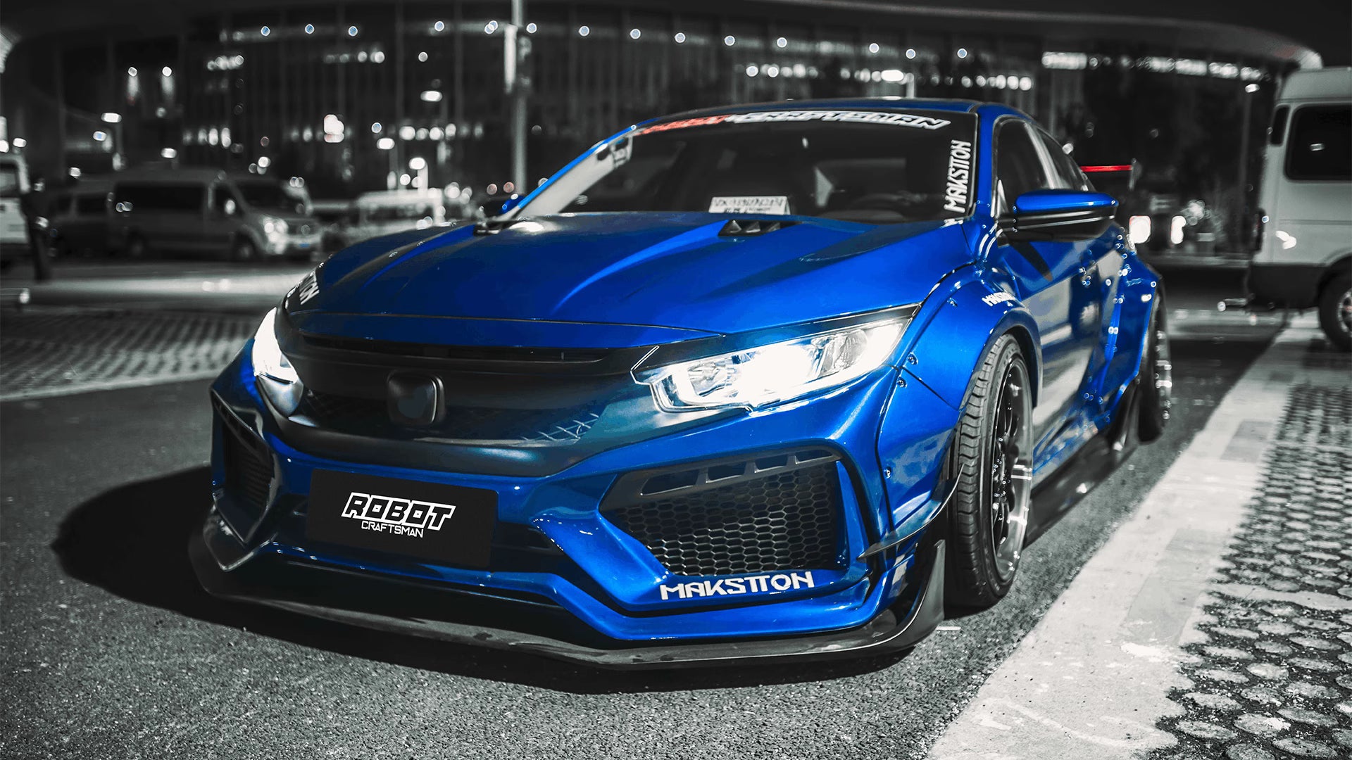 Robot 10th Gen Honda Civic SEDAN / Hatchback FRP Complete Widebody Kit