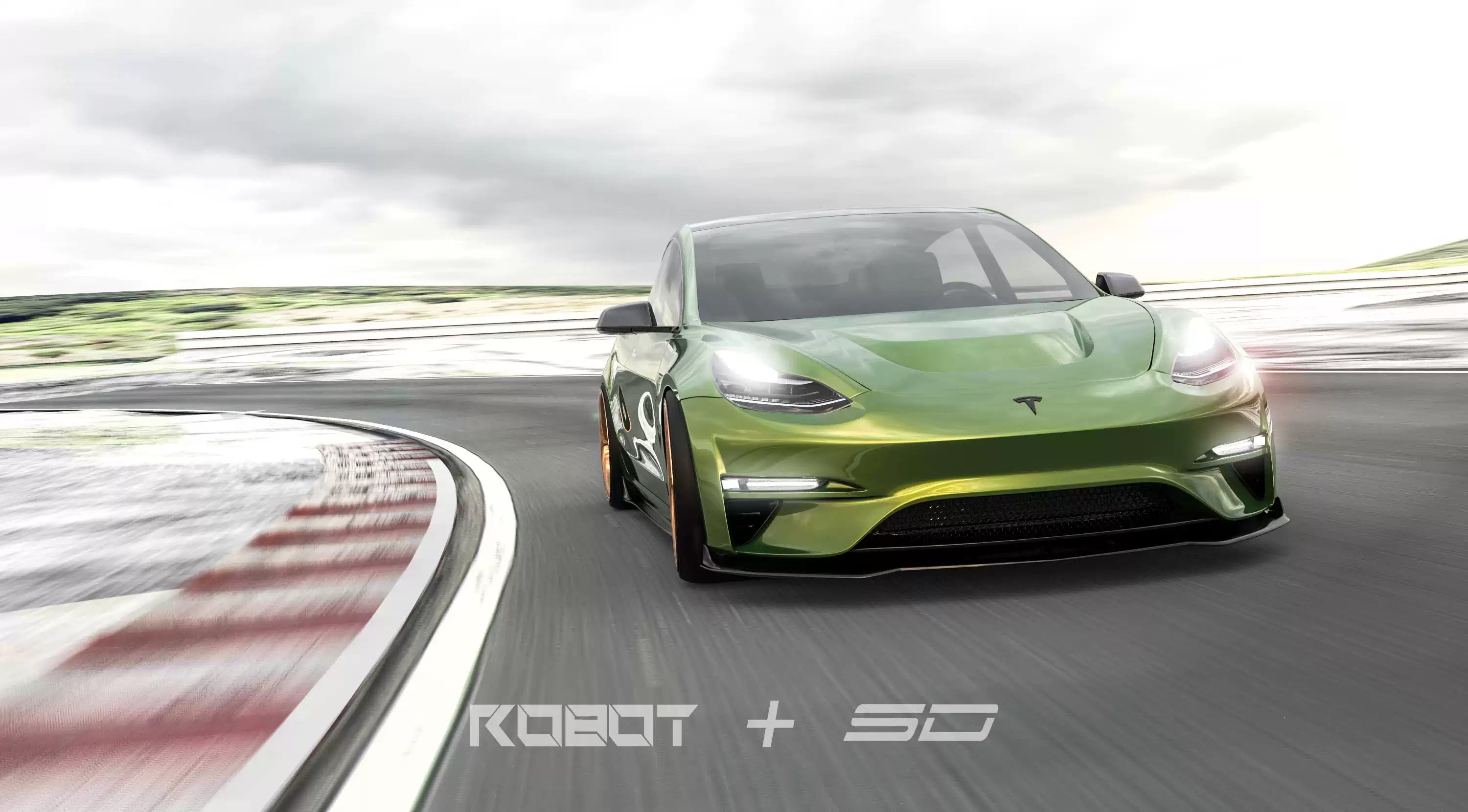 Robot Craftsman Tesla Model 3 