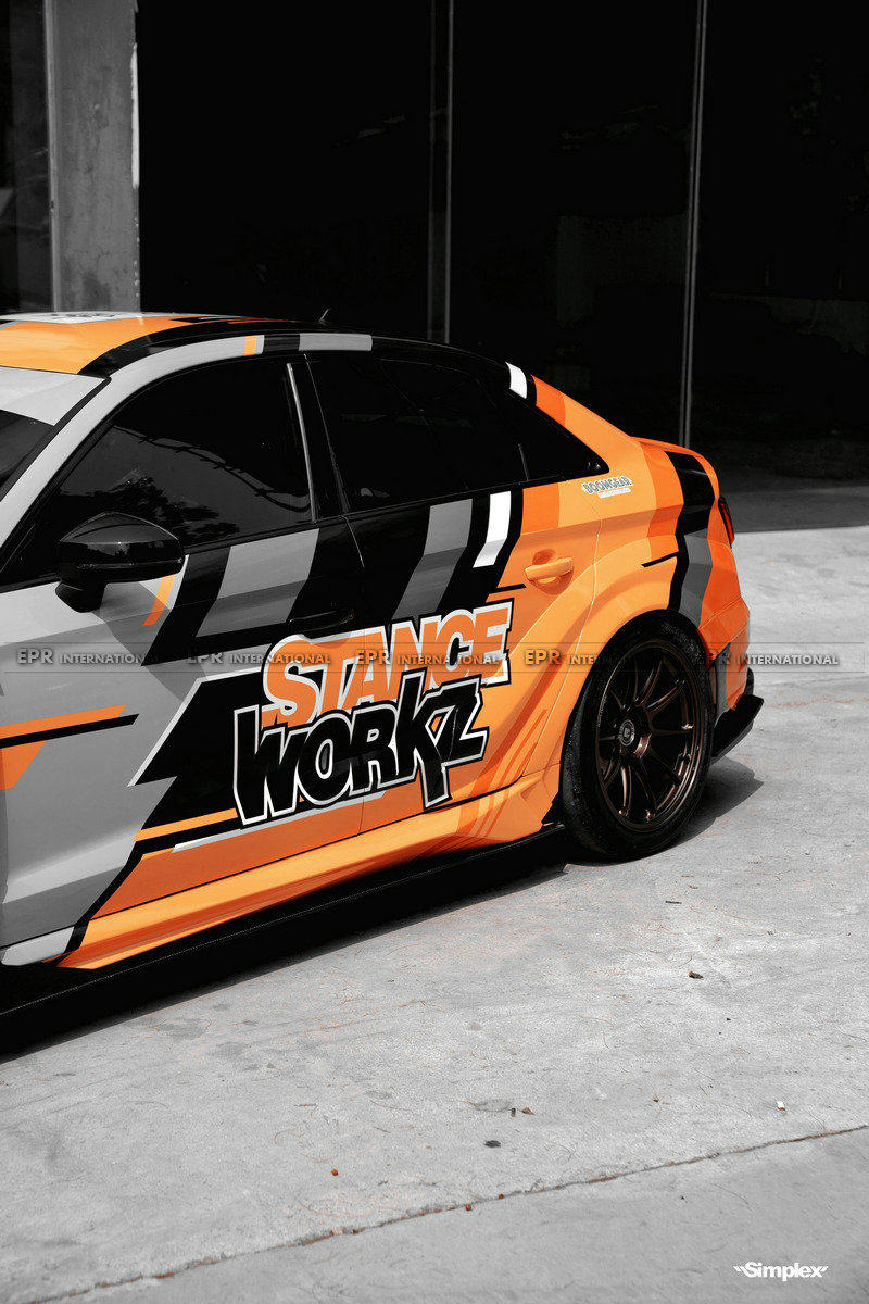Audi RS3 8v EPR STANCEWORKZ Spec LM Widebody Kit (FRP / Carbon)