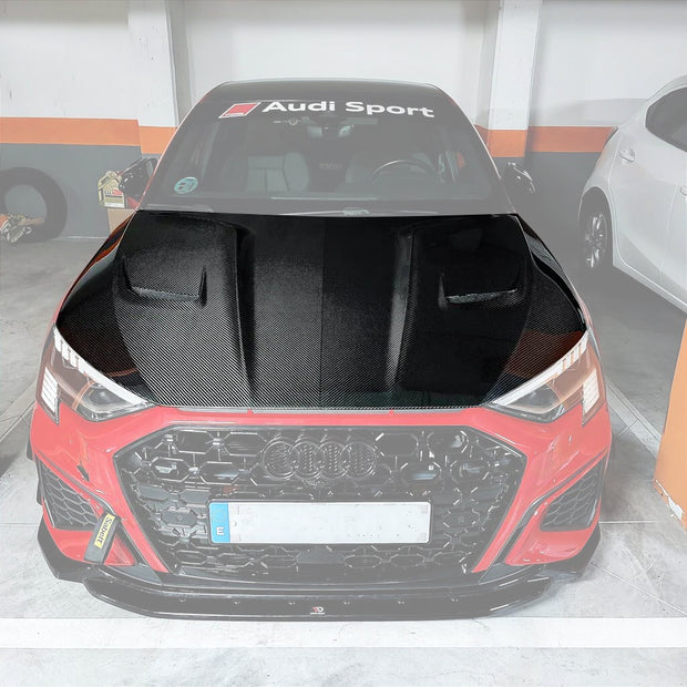 Audi RS3 8Y Paktechz Design Carbon Fiber Hood (Audi RS3 8Y Sportback/Saloon/Sedan)