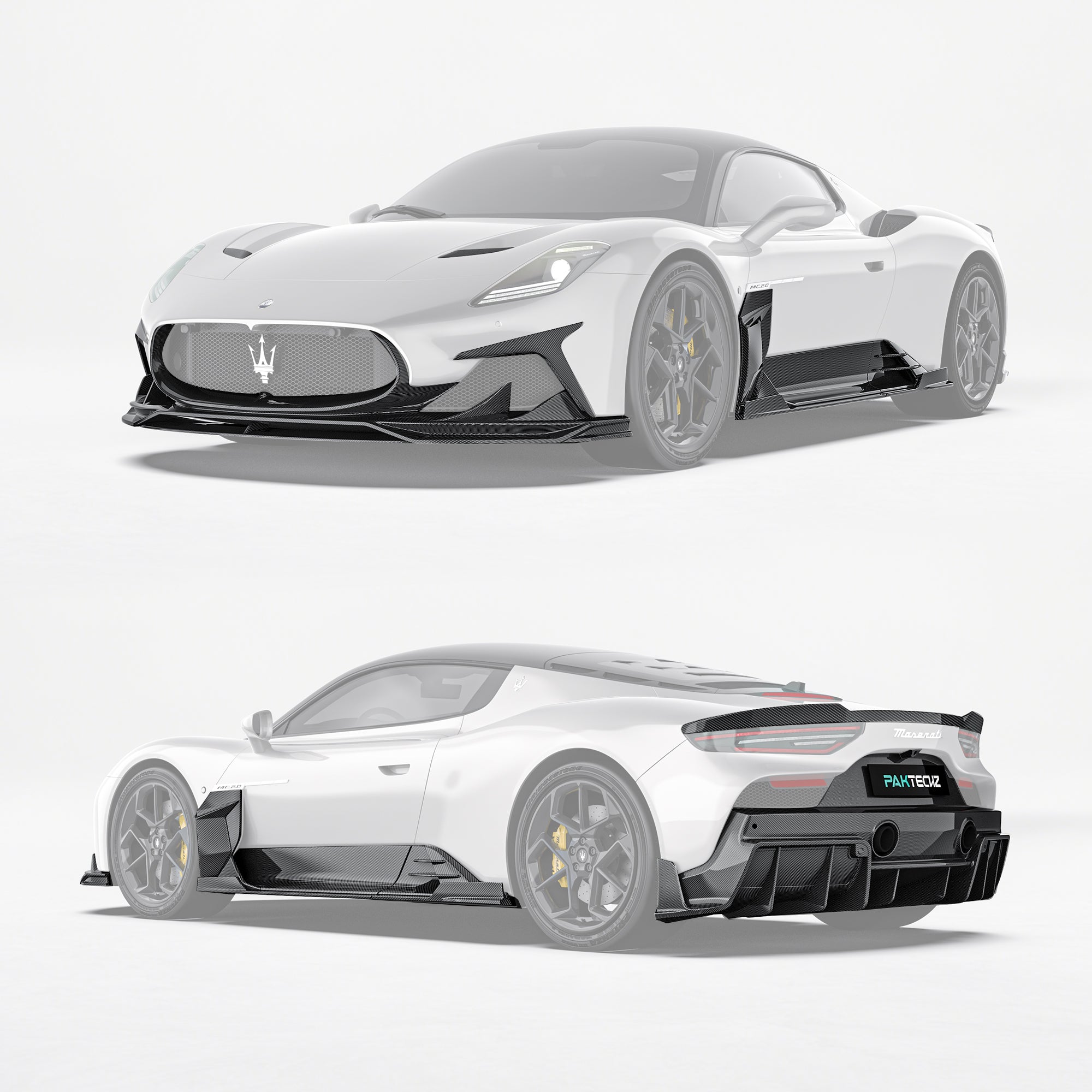 Maserati MC20 Paktechz Full Dry Carbon Aerodynamics Kit