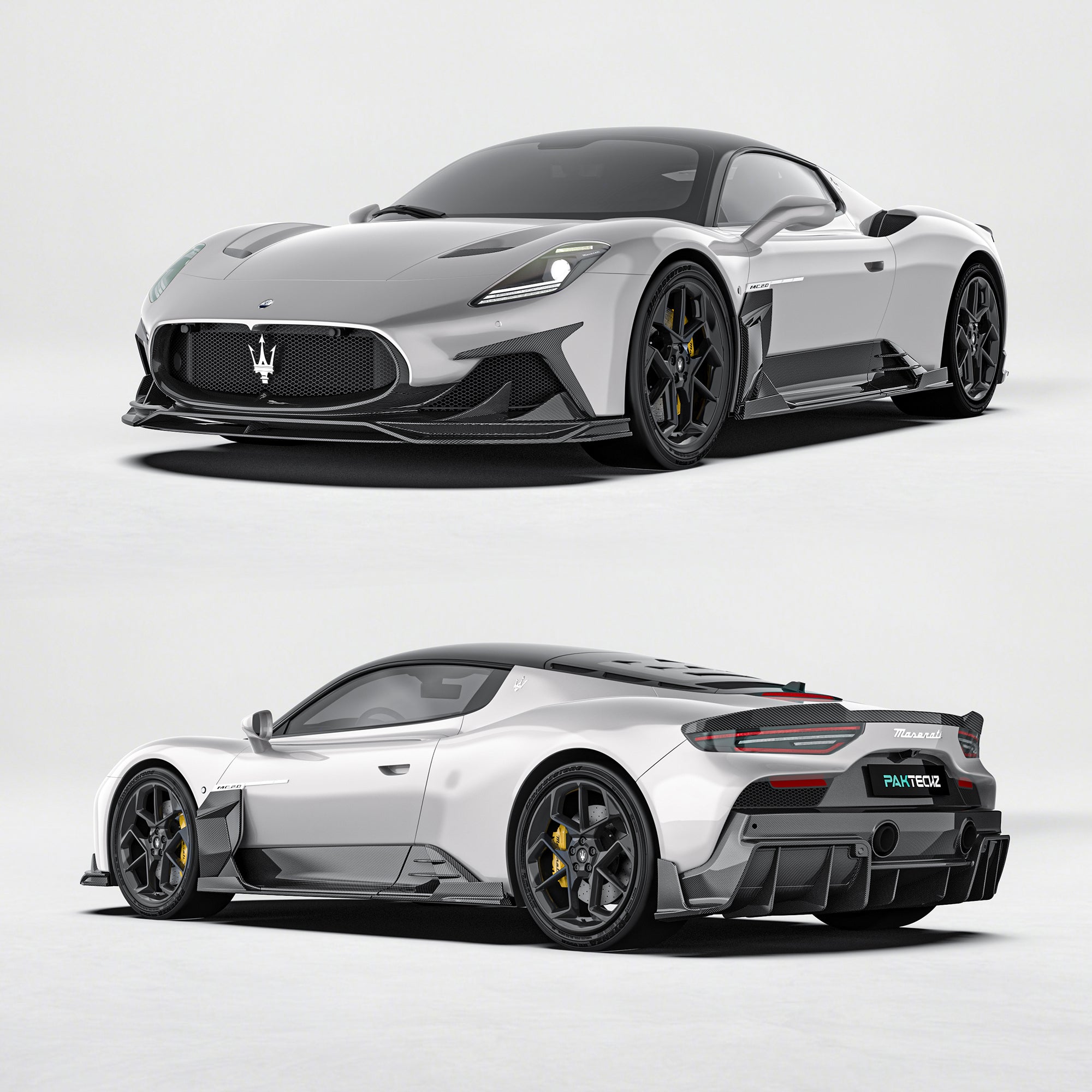 Maserati MC20 Paktechz Full Dry Carbon Aerodynamics Kit