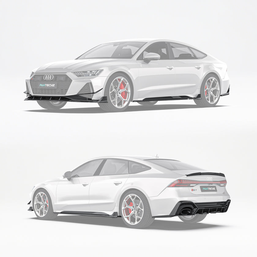 Audi RS7 C8 Paktechz Full Dry Carbon Aerodynamics kit - Robot Bodykits