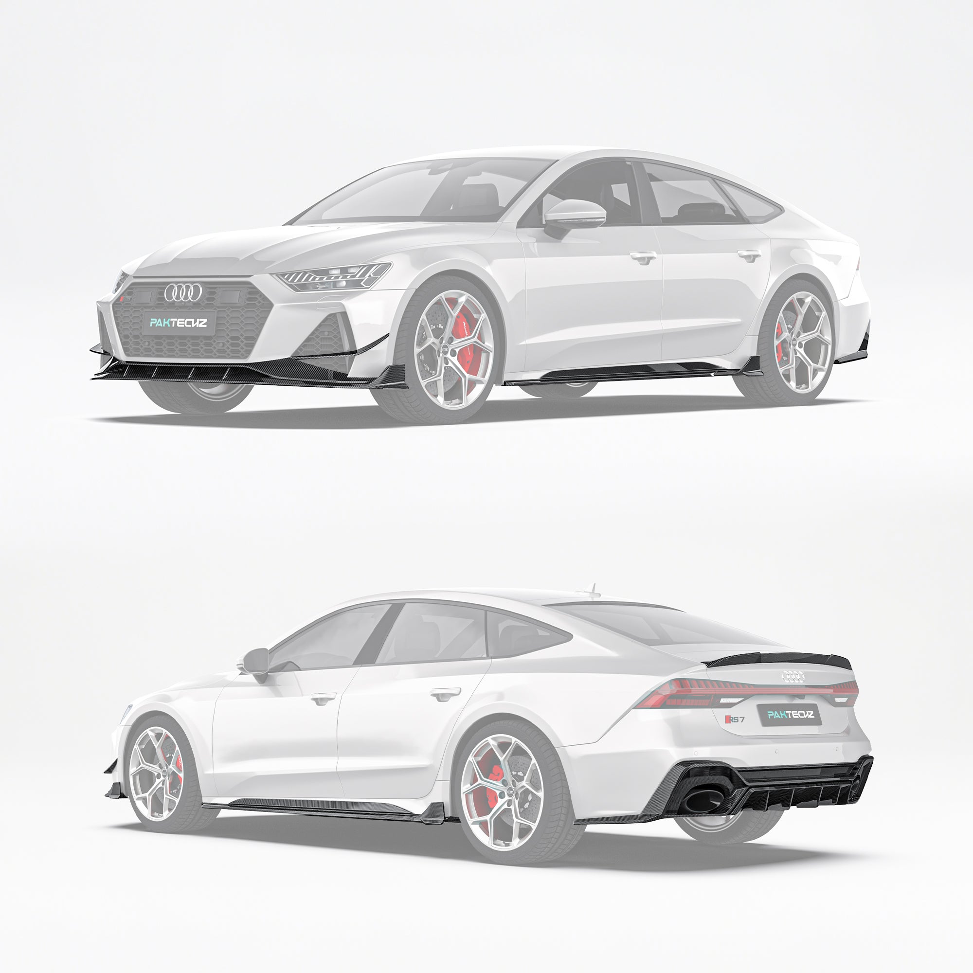 Audi RS7 C8 Paktechz Full Dry Carbon Aerodynamics kit - Robot Bodykits