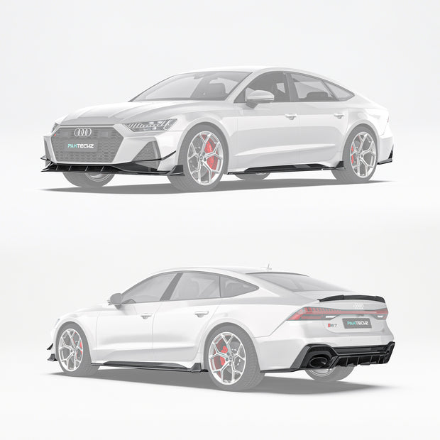 Audi RS7 C8 Paktechz Full Dry Carbon Aerodynamics kit - Robot Bodykits