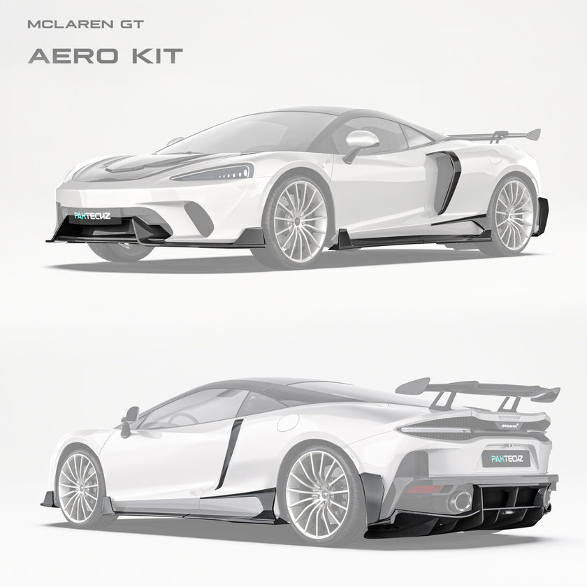 Mclaren GT Paktechz Full Dry Carbon Aerodynamics Kit