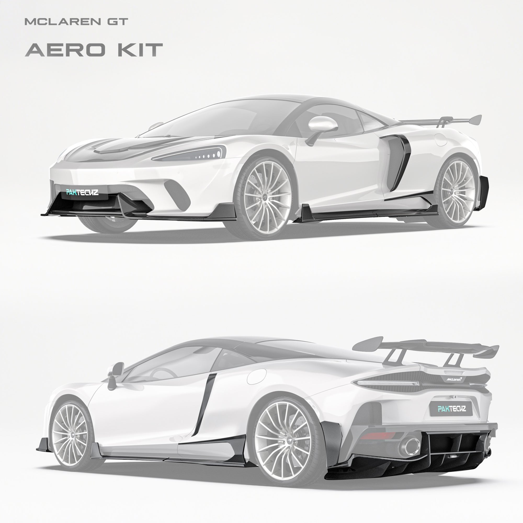 Mclaren GT Paktechz Full Dry Carbon Aerodynamics Kit