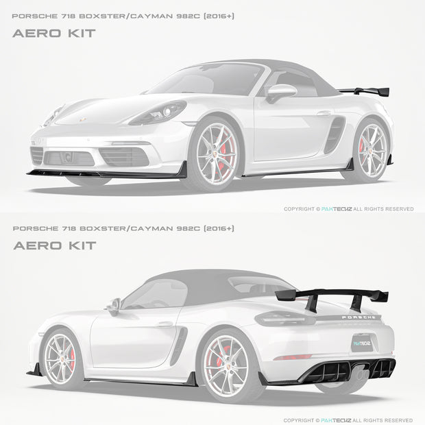 Porsche 718 2016-2020 Porsche Cayman / Boxster (GTS is not suitable) Paktechz Full Dry Carbon Aerodynamics kit