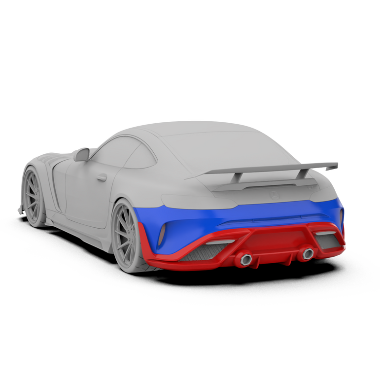 Robot Works Mercedes AMG GT Rear Bumper & Diffuser