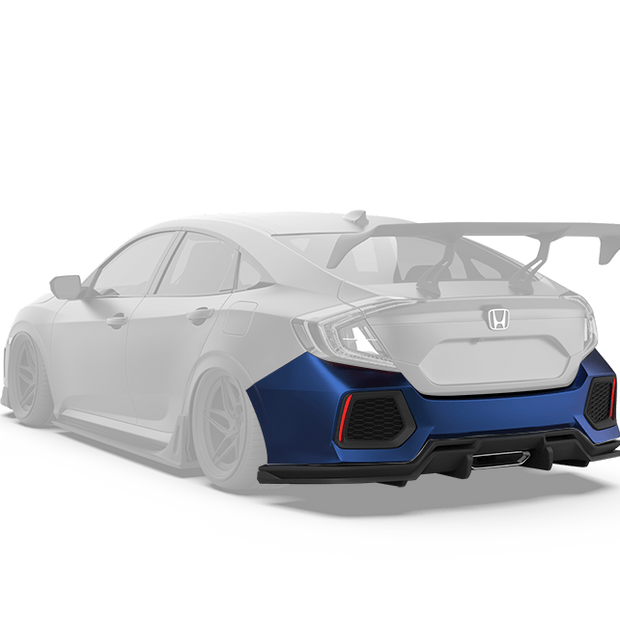 Robot Craftsman 10th Gen Honda Civic Rear Bumper & Diffuser (Sedan Only)