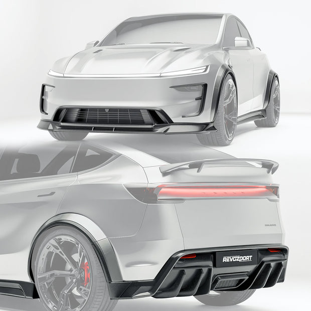 Revozport Model Y 2025+ Juniper Widebody Prepreg Carbon Fibre Bodykit