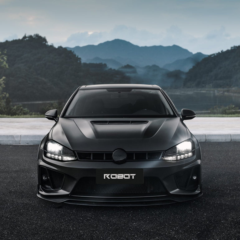 Robot Craftsman Volkswagen Golf / GTI / Golf R MK7 MK7.5 Fibre Glass Reinforced Plastic Complete Front Bumper (FRP)