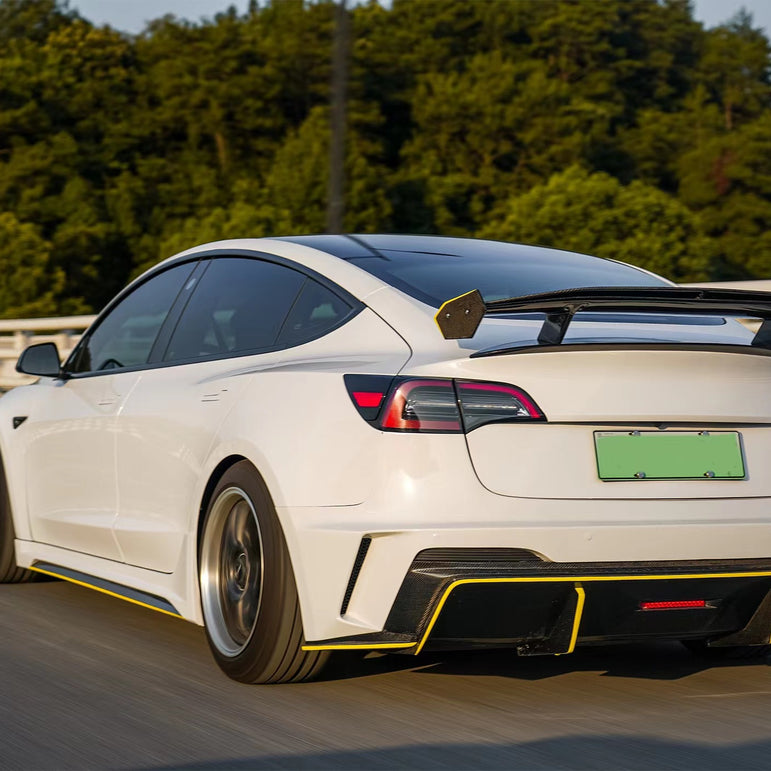 Robot Craftsman Tesla Model 3 “HACKER” Rear Bumper & Diffuser  (2017–2023 pre-facelift)