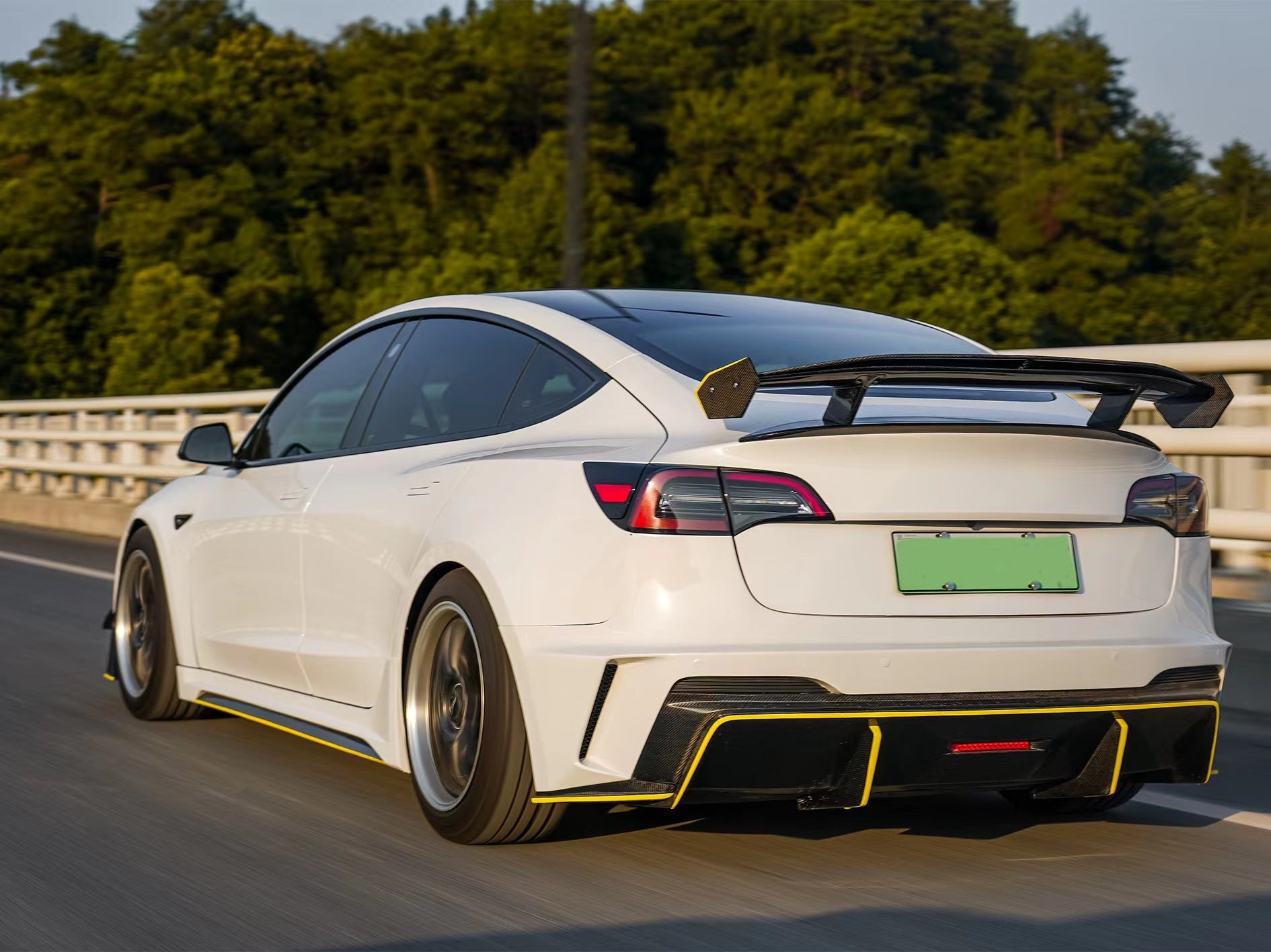 Robot Craftsman Tesla Model 3 “HACKER” Rear Bumper & Diffuser  (2017–2023 pre-facelift)