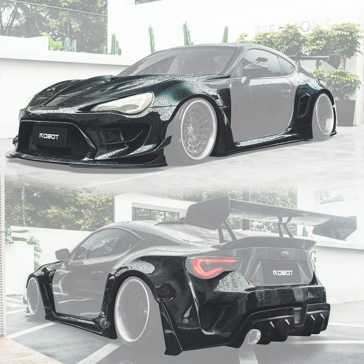 Robot Craftsman Toyota GT86 / BRZ / FRS Fibre Glass Reinforced Plastic Complete Body Kit (FRP) Fits Toyota GT86 / Subaru BRZ – First Gen (2012–2021)