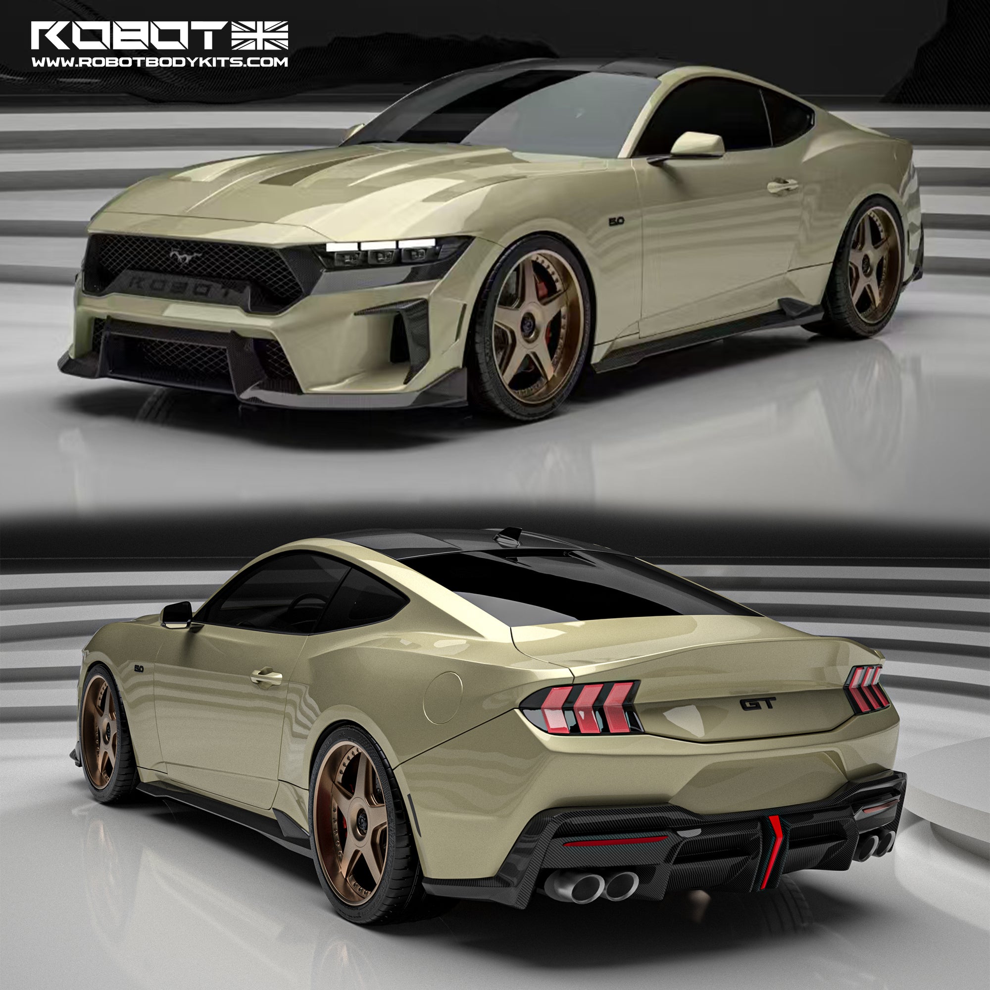 Robot Ford Mustang S650 V1 FRP Full Narrowbody Bodykit