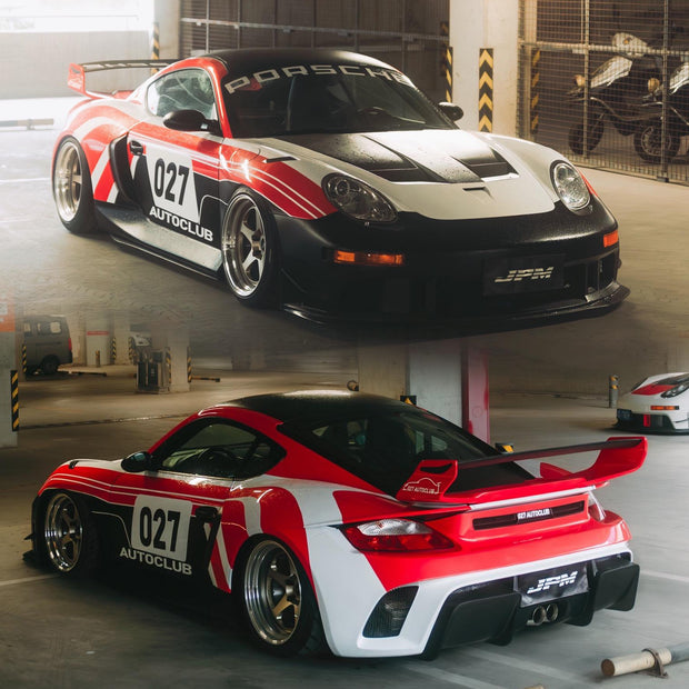 Robot Porsche 987.1 (2005-2009) "Stuka" Cayman Full FRP & Partial Carbon Widebody Kit