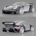 Robot Porsche 987.2 (2009–2012) "Stuka" Cayman Full FRP & Partial Carbon Widebody Kit