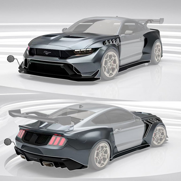 Robot Ford Mustang V5 GTR Widebody Kit for S550.1 & S550.2