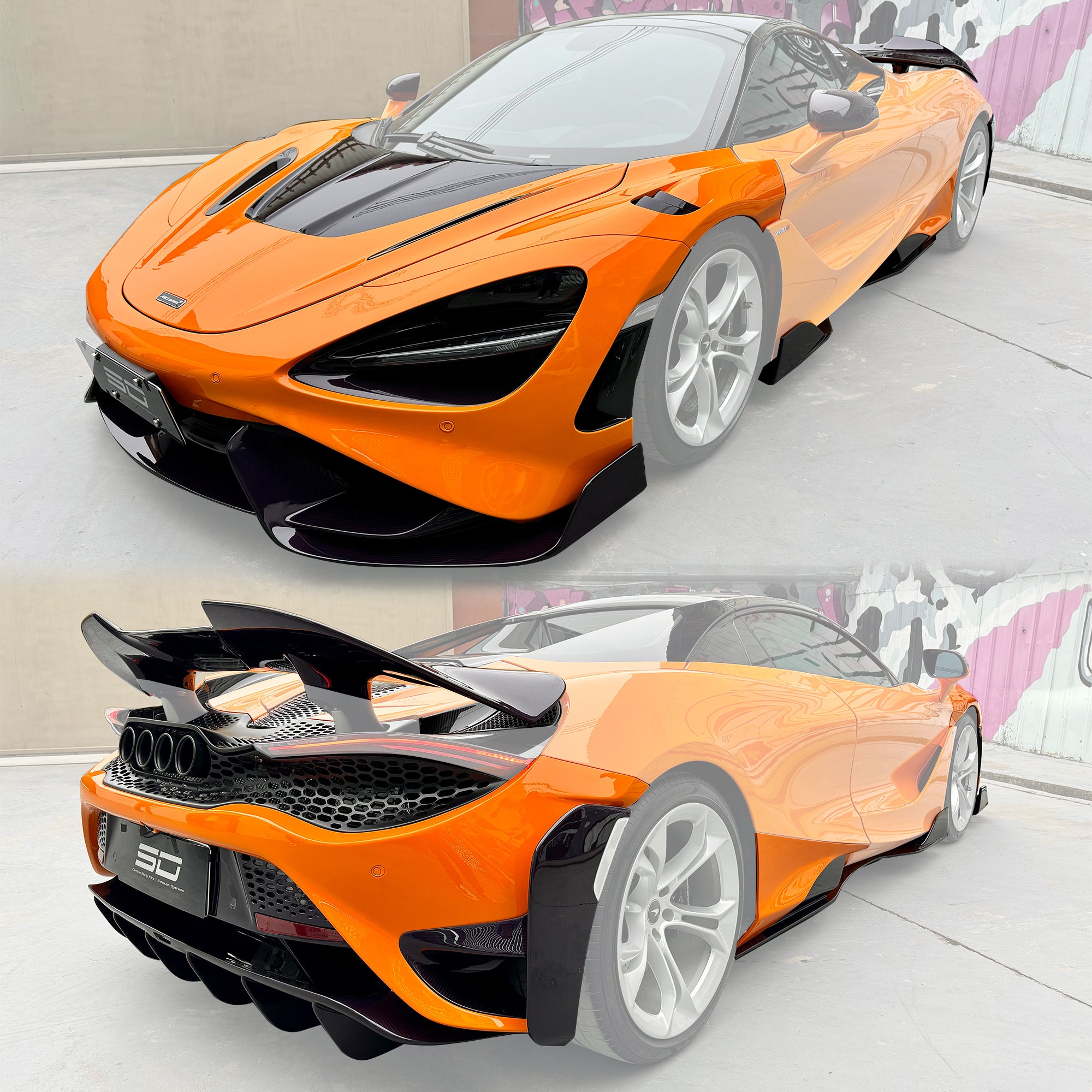 SD Dry Carbon Fibre Conversion Full Body Kit for McLaren 720S to 765LT