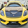 SD Carbon Design DRY Carbon Fiber Hood Bonnet For Porsche 911 991 / 718 Cayman Boxster