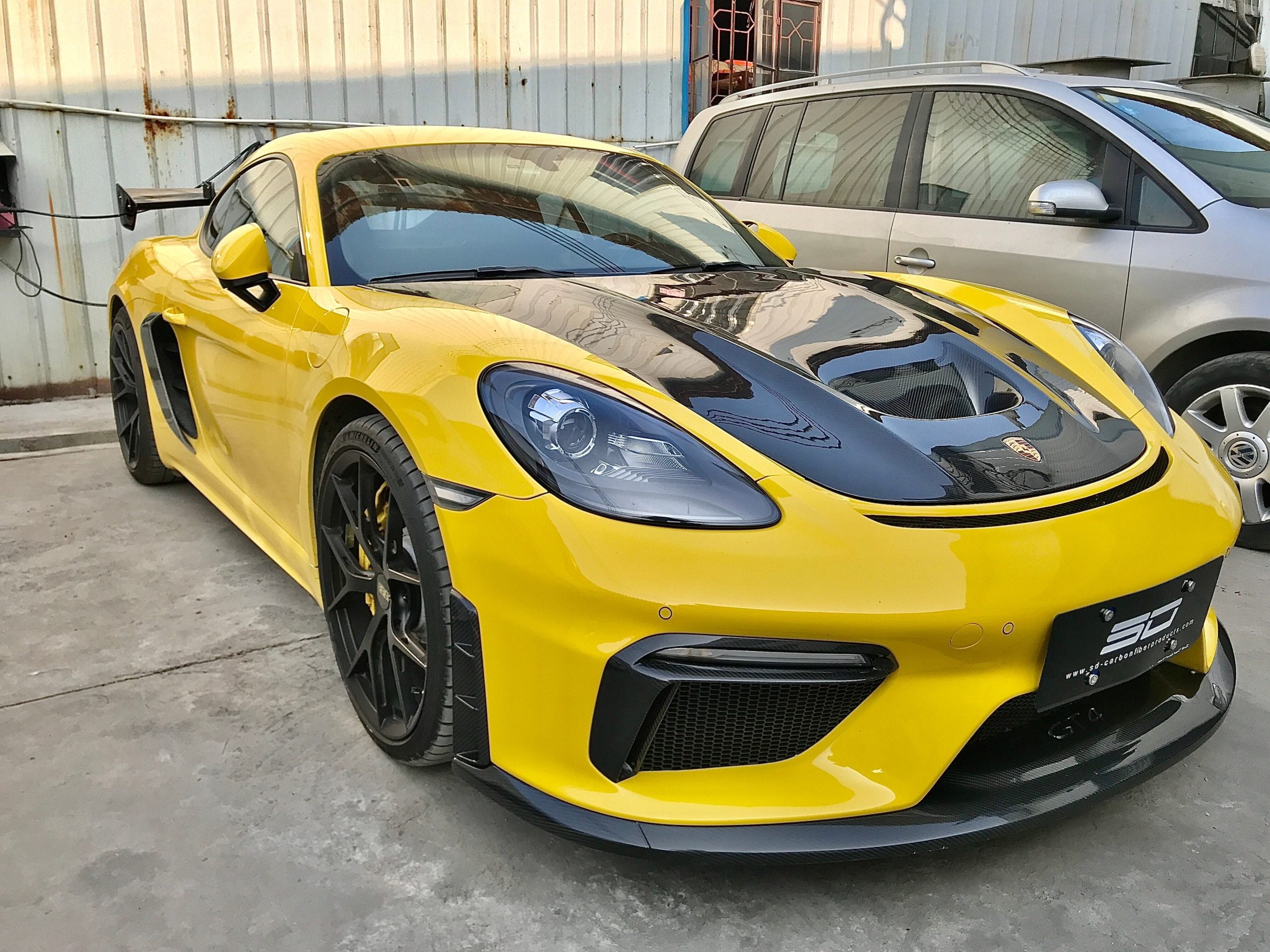 SD Carbon Design DRY Carbon Fiber Hood Bonnet For Porsche 911 991 / 718 Cayman Boxster