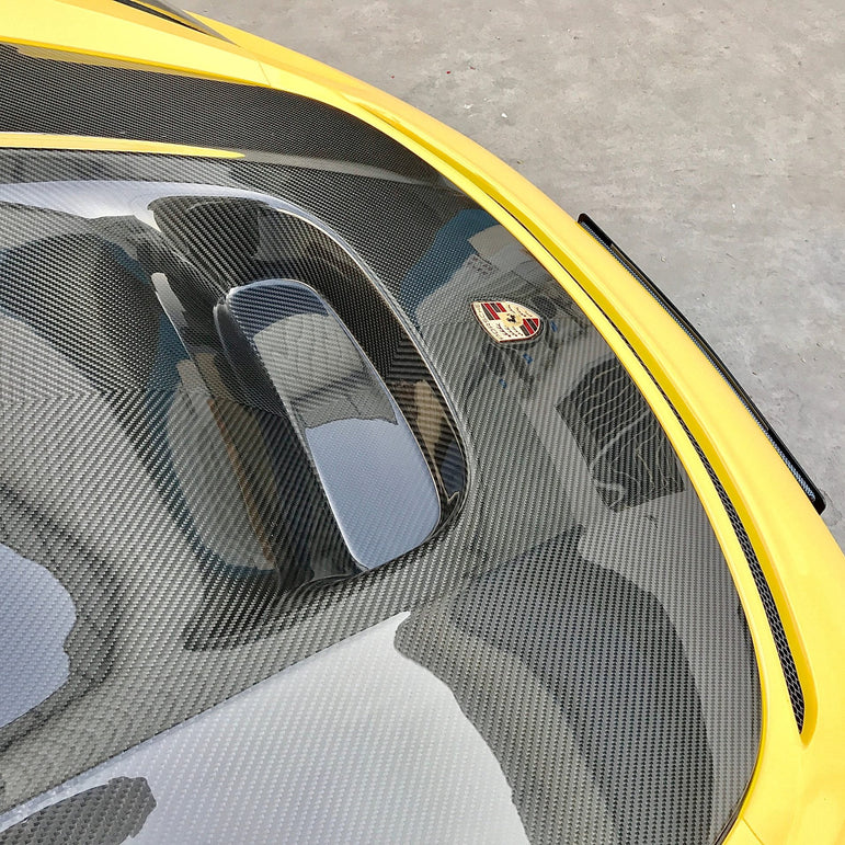 SD Carbon Design DRY Carbon Fiber Hood Bonnet For Porsche 911 991 / 718 Cayman Boxster