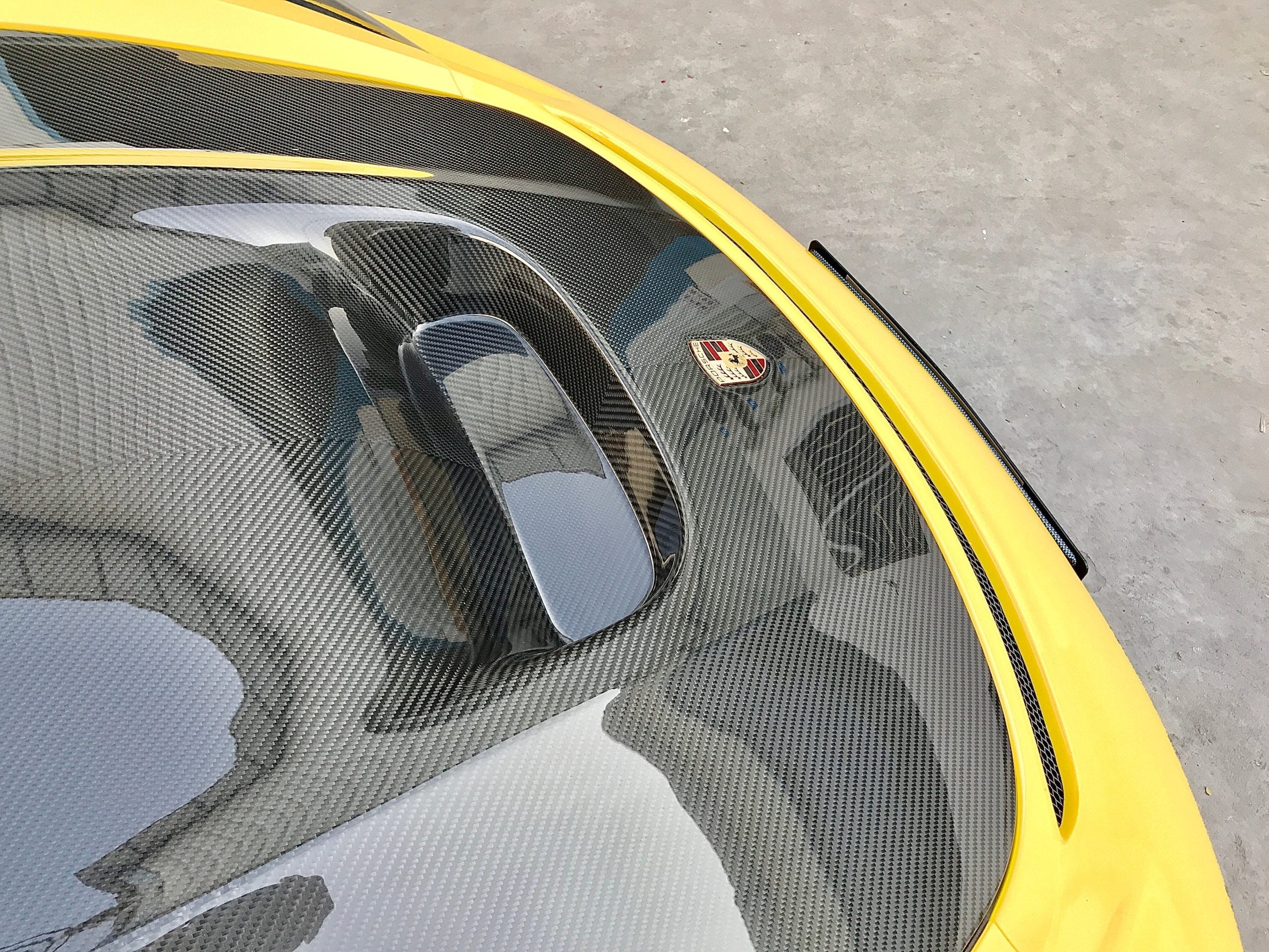 SD Carbon Design DRY Carbon Fiber Hood Bonnet For Porsche 911 991 / 718 Cayman Boxster