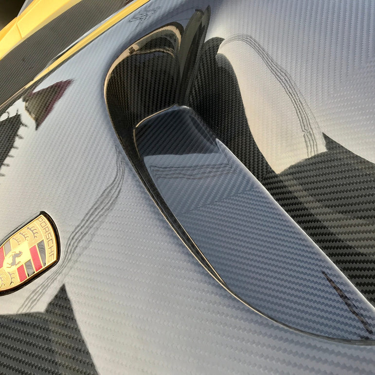 SD Carbon Design DRY Carbon Fiber Hood Bonnet For Porsche 911 991 / 718 Cayman Boxster