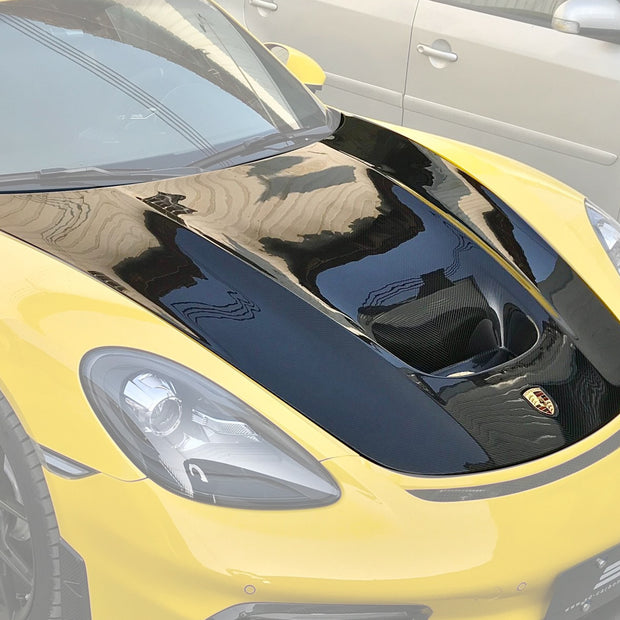 SD Carbon Design DRY Carbon Fiber Hood Bonnet For Porsche 911 991 / 718 Cayman Boxster
