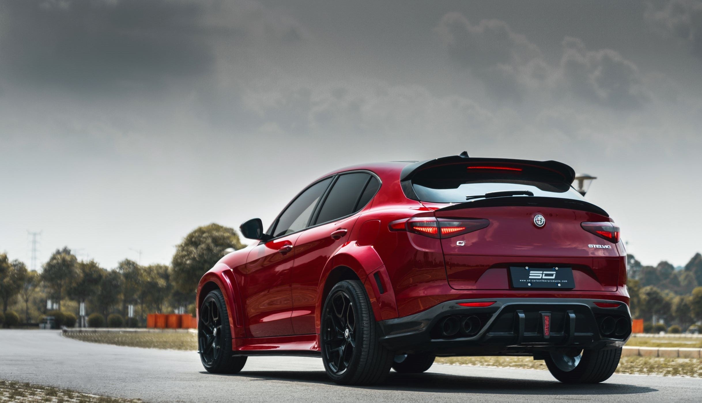 SD Carbon Partial Carbon Fiber Widebody Kit For Alfa Romeo Stelvio 2.0T