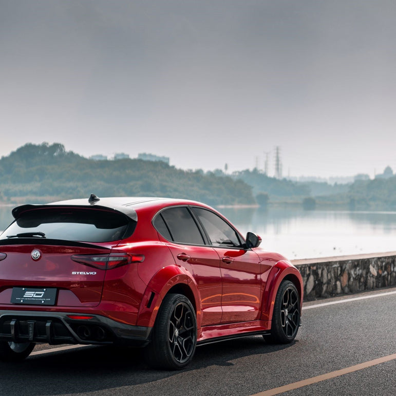 SD Carbon Partial Carbon Fiber Widebody Kit For Alfa Romeo Stelvio 2.0T