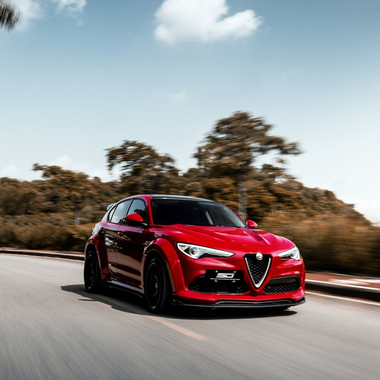 SD Carbon Partial Carbon Fiber Widebody Kit For Alfa Romeo Stelvio 2.0T